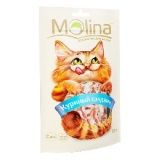 Лакомство для кошек Molina куриный сэндвич 0,08 кг.